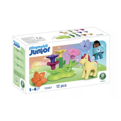 PLAYMOBIL Junior 72087 Jardin des licornes 12 pi&egrave;ces D&egrave;s 1 an