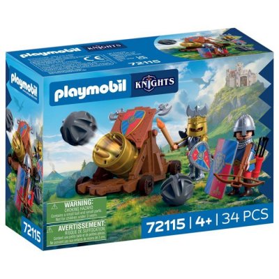 PLAYMOBIL Knights Adventure 72115 - Catapulte Lion - 34 pi&egrave;ces