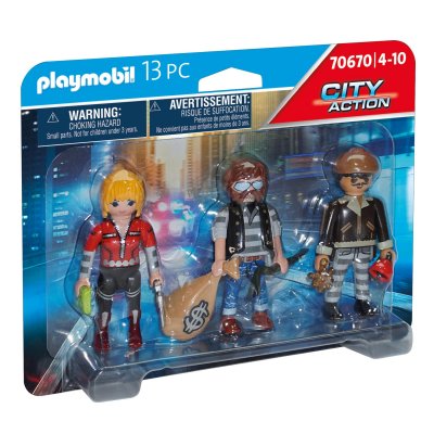 Playmobil Les policiers 70670 Police Equipe de bandits 