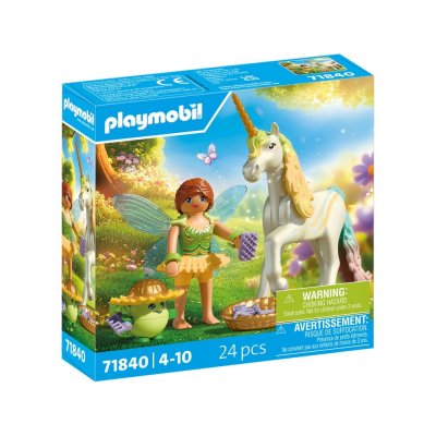 Playmobil Magic Unicorns 71840 - Licorne Fleur d'arc-en-ciel avec f&eacute;e