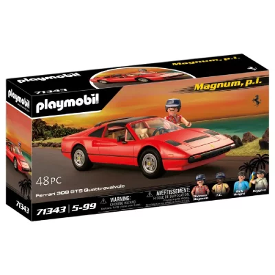 Playmobil Magnum Ferrari 308gt Construction Game Rouge
