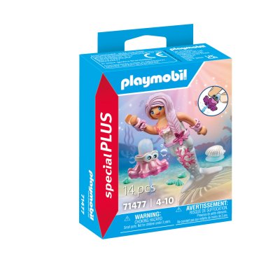 Playmobil Mermaid With Squirt Octopus Construction Game Rose