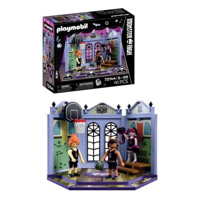 Playmobil Monster High 72144 - Draculaura au gymnase avec Clawd Wolf et Heath Burns
