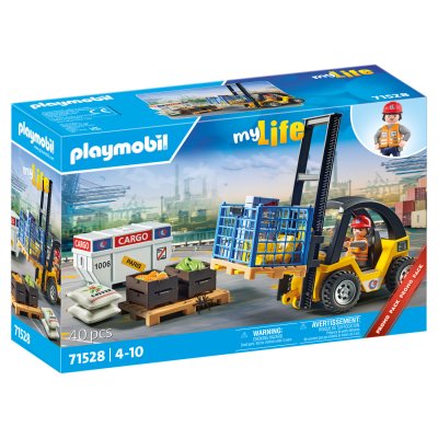 Playmobil my Life 71528 Chariot &eacute;l&eacute;vateur avec materiel