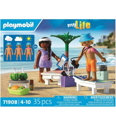 Playmobil My Life 71908 - Couple &agrave; la Plage (Coup de Soleil)
