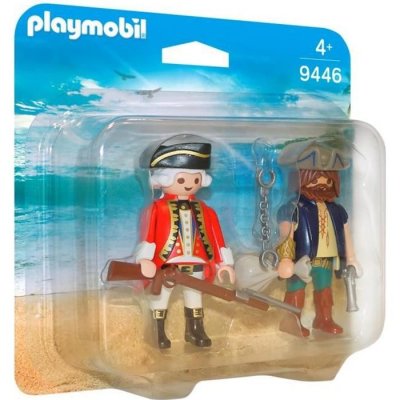 Playmobil Pirates Les Pirates des t&eacute;n&egrave;bres 9446 Pirate et soldat 