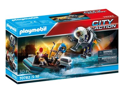 Playmobil Police Jet Pack with Boat (70782)
