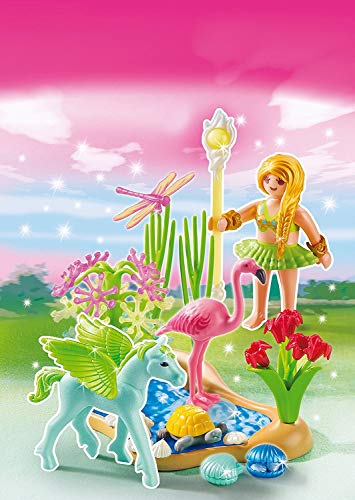 Playmobil Princess 5352 F&eacute;e Et&eacute; avec poulain ail&eacute; vert
