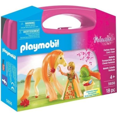 Playmobil Princess 5656 Valisette Princesse et cheval &agrave; coiffer 