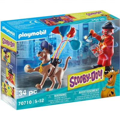 Playmobil Scooby-Doo ! 70710 SCOOBY-DOO avec fant&ocirc;me du clown 