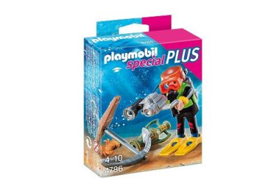 Playmobil sp&eacute;cial plus 4786 plongeur avec appareil photo 4786