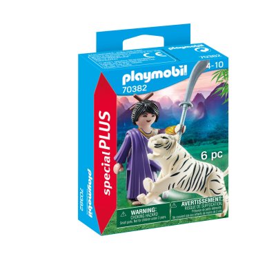 Playmobil Special Plus 70382 Combattante ninja et tigre 