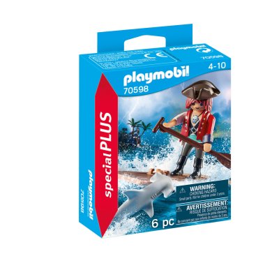 Playmobil Special Plus 70598 Un pirate avec un radeau 