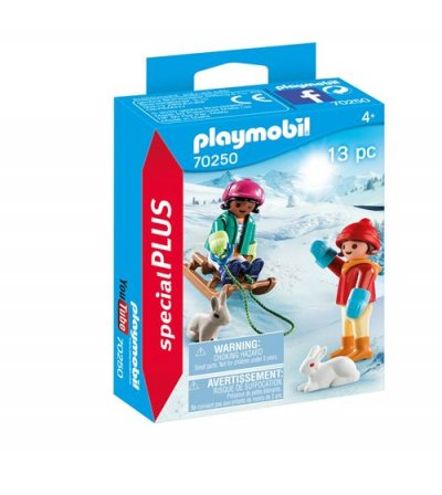 PLAYMOBIL SpecialPlus 70250 Enfants avec luge 