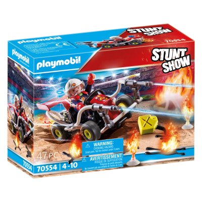 Playmobil Stuntshow 70554 Stuntshow V&eacute;hicule et pompier 