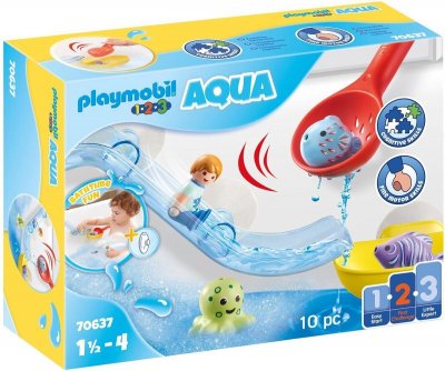 Playmobil Toboggan aquatique avec animaux marins - 70637