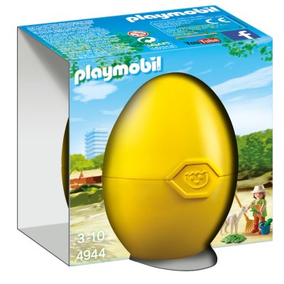 Playmobil &OElig;uf de P&acirc;ques 4944 Soigneur avec b&eacute;b&eacute; alpaga