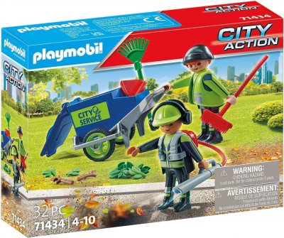 Playmobil Urban Cleaning Team Construction Game Multicolore