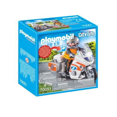 Playmobil - Urgentiste et Moto - 70051