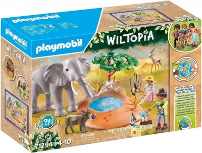Playmobil Wiltopia Elephant In La Ponda Construction Game Multicolore