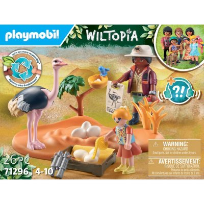 Playmobil Wiltopia Ostric Caregivers Construction Game Multicolore