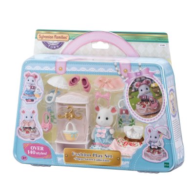 SYLVANIAN FAMILIES Playset 5540 La valisette de mode et grande sour souris marshmallow