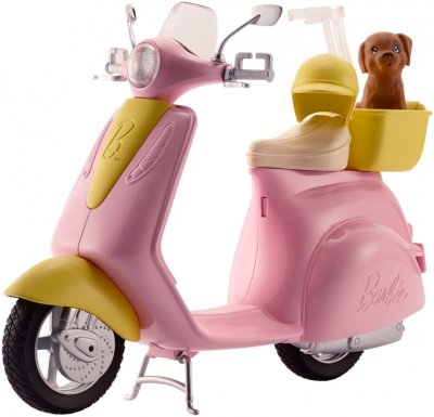 BARBIE Playset  Scooter et petit chien