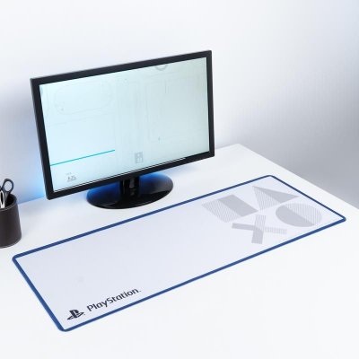 PALADONE Playstation  Gaming Mouse Pad Playstation 5th Gen Icons Blanc