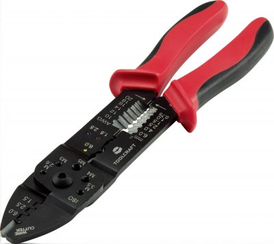 TOOLCRAFT PLC-4131 TO-6680946 Pince &agrave; d&eacute;nuder et &agrave; sertir 1.5 &agrave; 6 mm&sup2;