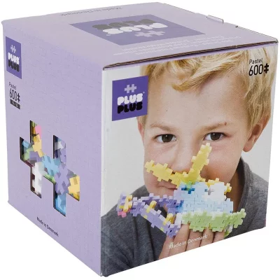 PLUS PLUS Plus-Plus - Bo&icirc;te de 600 Pi&egrave;ces Jeux de Construction Pastel, PP3312