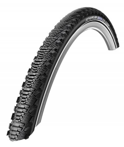 SCHWALBE Pneu de cyclo-cross  CX Comp - Noir/R&eacute;fl&eacute;chissant