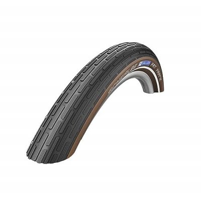SCHWALBE Pneu -  - Fat Frank K-Guard - 28 Pouces X 2,00 - Noir/Caf&eacute; R&eacute;fl&eacute;chissant