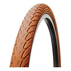 DELI TIRE Pneu v&eacute;lo Deli SA206 anti-crevaison 26x1.75"" TR marron