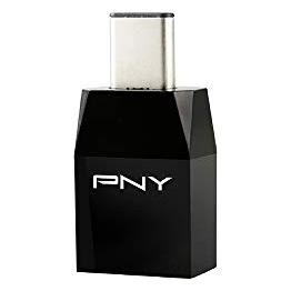PNY  - Adaptateur USB - USB type A (F) pour 24 pin USB-C (M) - USB 3.1
