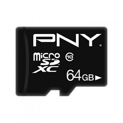 PNY  Carte m&eacute;moire MICROSD 64GB PERFORMANCE PLUS C10
