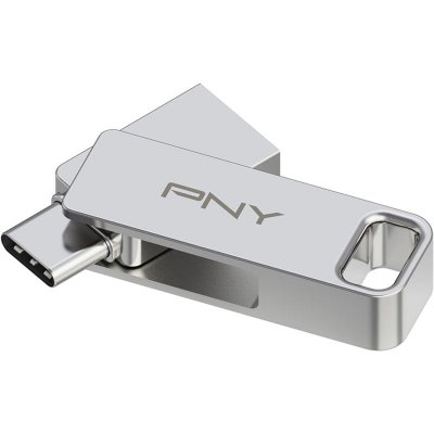 PNY  DUO LINK Unidad Flash USB-A/USB-C 64GB Acero Inoxidable