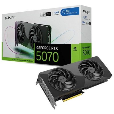 PNY  GeForce RTX 5070 Slim OC, GeForce RTX 5070, 12 GB GDDR7, PCI-Express