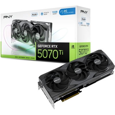 PNY  GeForce RTX 5070 Ti OC Triple Fan Plus 16 Go GDDR7 Reflex 2 RTX AI DLSS4