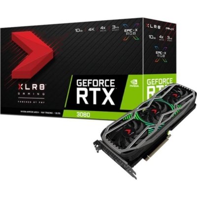 PNY  XLR8 - Carte Graphique GeForce RTX 3080 - 10Go LHR 