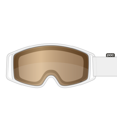 POC  - Zygon Cat 1 - Masque VTT Hydrogen White - Clarity Trail Cloudy Brown Cat 1
