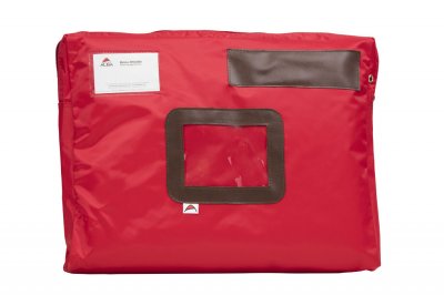 ALBA Pochette &agrave; courrier en nylon imperm&eacute;able - 42 x 32 cm - rouge