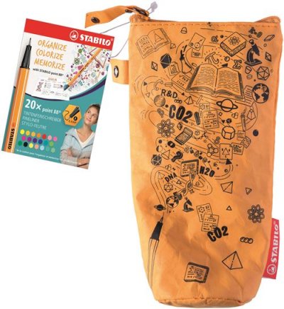 STABILO Pochette de 20 stylos feutres pointe fine Point 88 coloris assortis