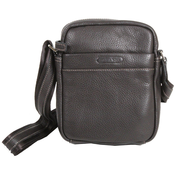 KATANA Pochette  Cuir de Vachette grain&eacute; K83601-Chocolat