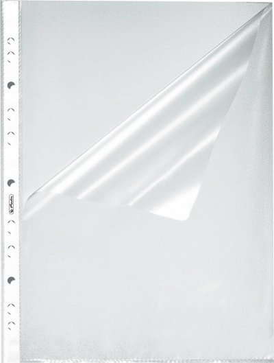 HERLITZ Pochette perfor&eacute;e , format A4, grenel&eacute;, 55 mm