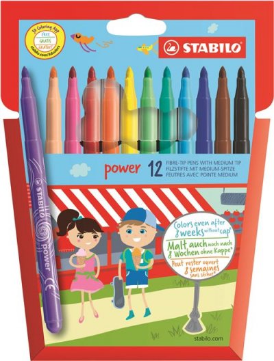 STABILO Pochette souple de 12  Power