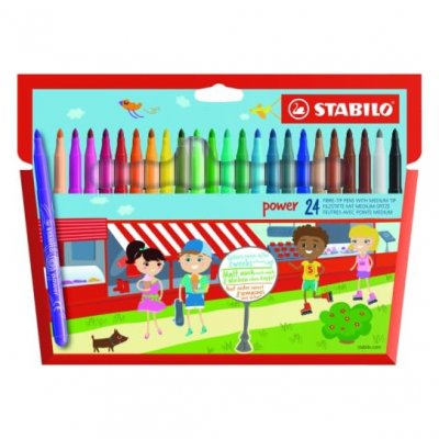 GENERIQUE Pochette souple de 24 stabilo power 280/24-01