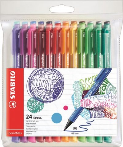 STABILO Pochette x 24 stylos-feutres  pointMax
