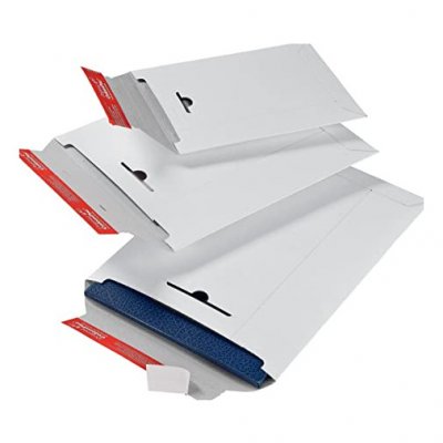 COLOMPAC Pochettes d'exp&eacute;dition blanc 235x310x-30 - Paquet de 20