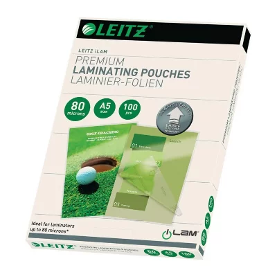 LEITZ Pochettes De Plastification Udt A5 80 Microns