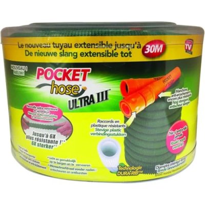 POCKET HOSE  ULTRA 3 Le tuyau d'arrosage r&eacute;tractable 30M - Vu &agrave; la T&eacute;l&eacute;